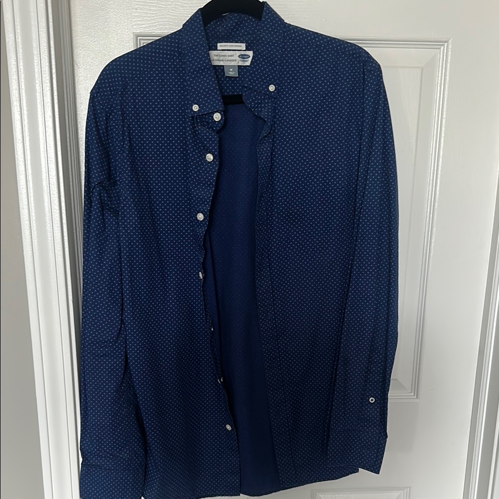 Old Navy Men's Blue Dress Shirt